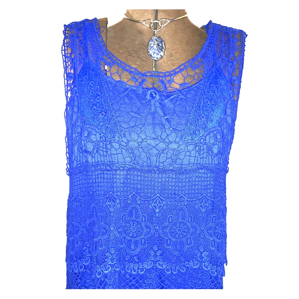 Skies are Blue top, Cobalt blue  (medium)